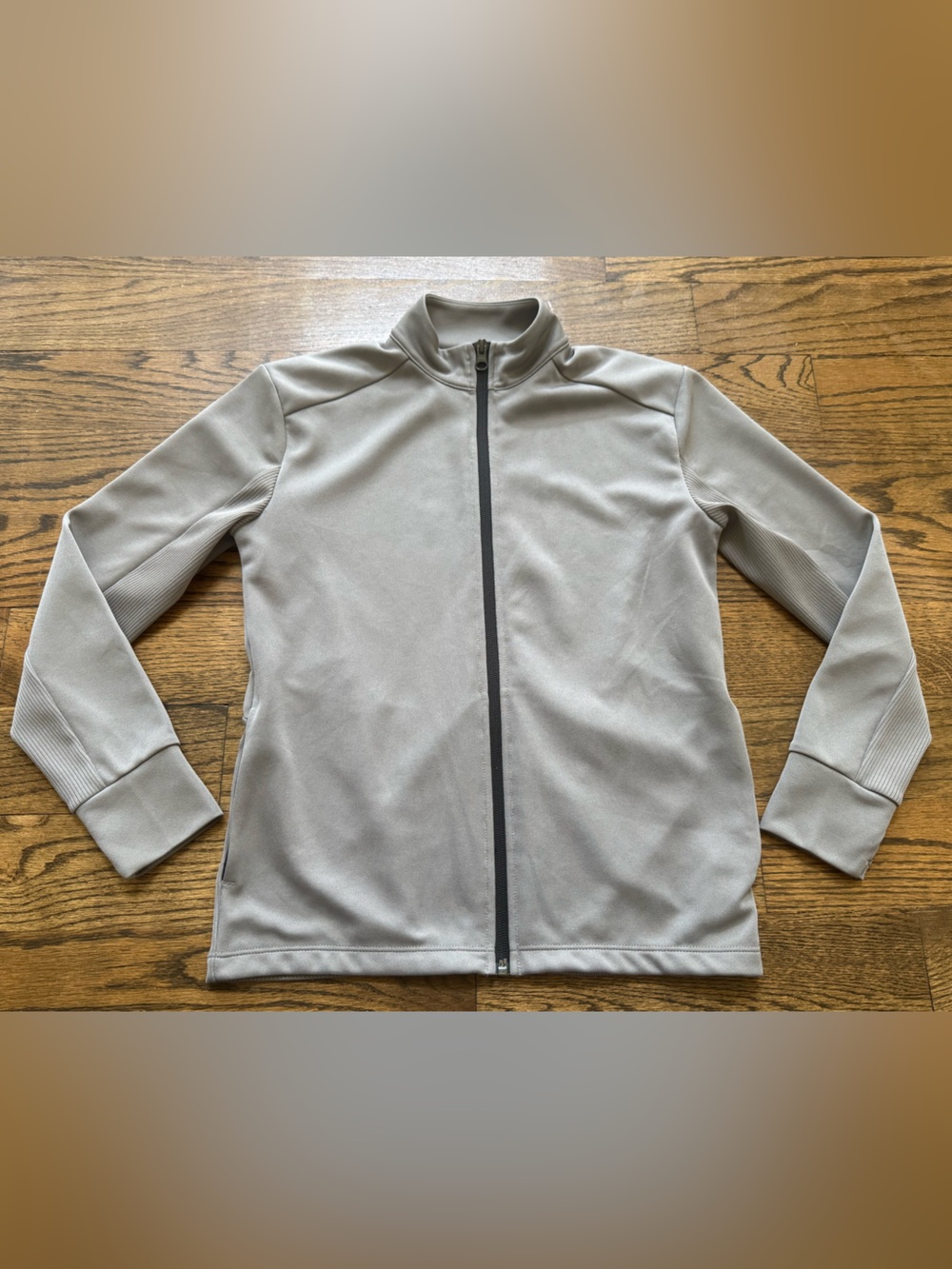 Zella Boys Full Zip Athletic Jacket Gray Youth Size S 7/8